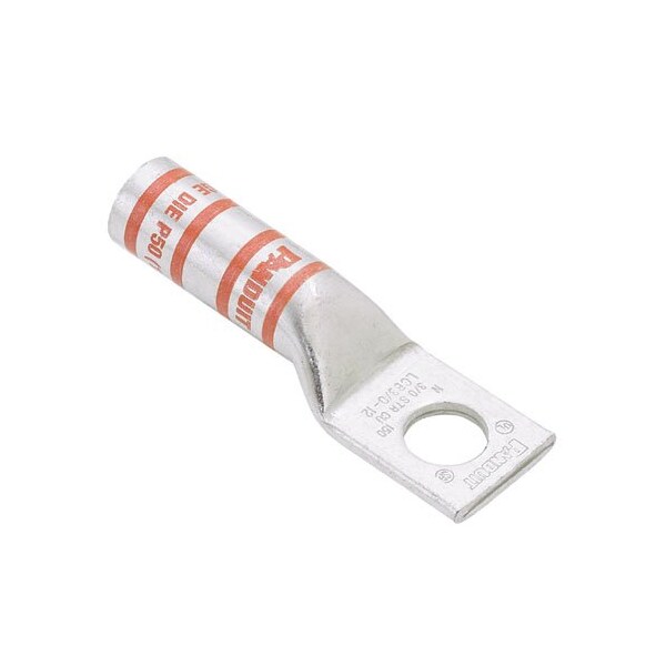 One-Hole Compression Lug, Long Barrel, Copper, Black